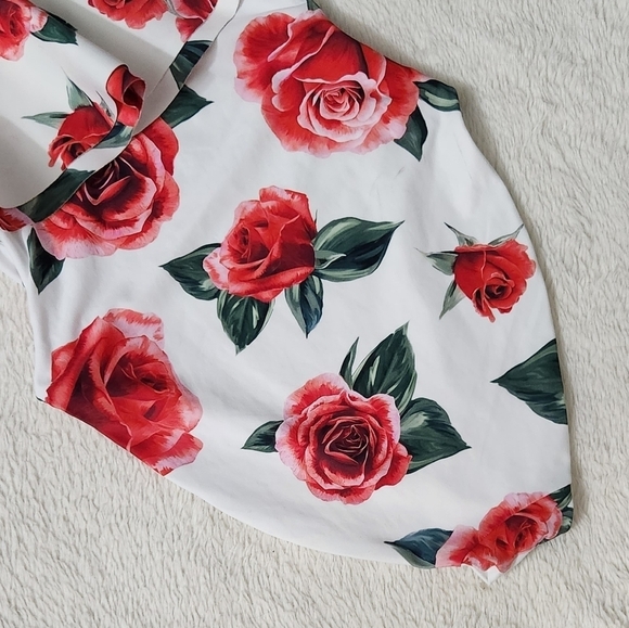 New!Onia x Weworewhat Stella one-shoulder Floral Print swimsuit - Picture 6 of 10